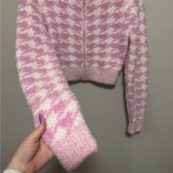 Skims Petal Pink Cozy Zip Up Jacket - Picture 4 of 7